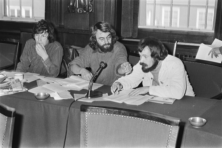 Guy Kilian, Roel van Duijn en Peter Hakkenberg van Gaasbeek
